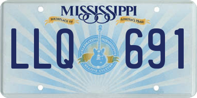 MS license plate LLQ691