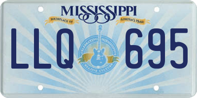 MS license plate LLQ695