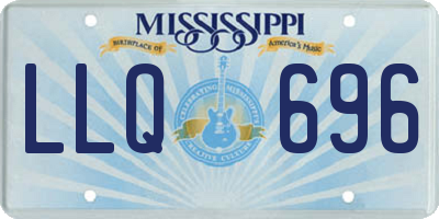 MS license plate LLQ696