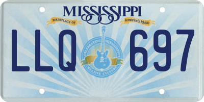 MS license plate LLQ697
