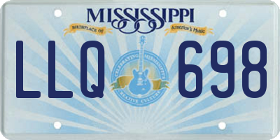 MS license plate LLQ698