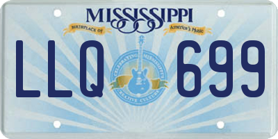 MS license plate LLQ699