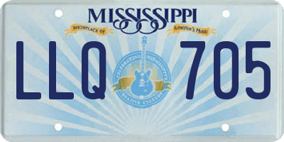 MS license plate LLQ705
