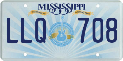 MS license plate LLQ708