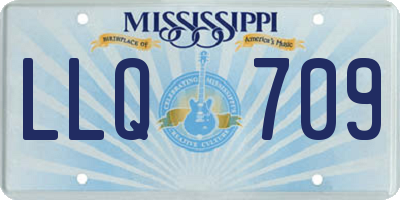 MS license plate LLQ709