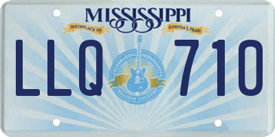 MS license plate LLQ710