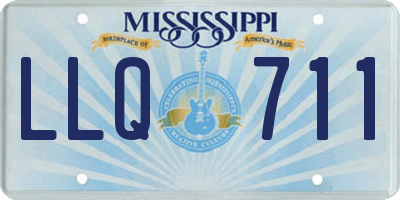 MS license plate LLQ711