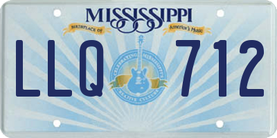 MS license plate LLQ712