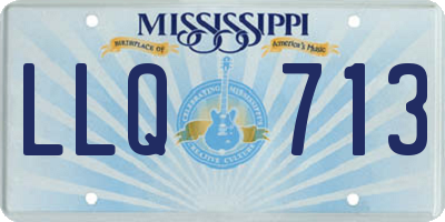 MS license plate LLQ713