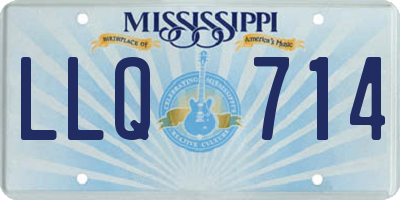 MS license plate LLQ714