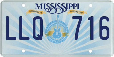 MS license plate LLQ716