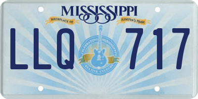 MS license plate LLQ717