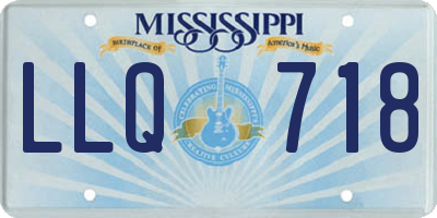 MS license plate LLQ718