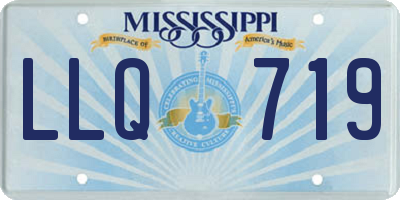 MS license plate LLQ719