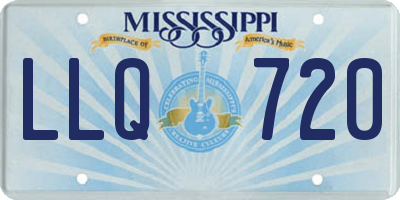 MS license plate LLQ720