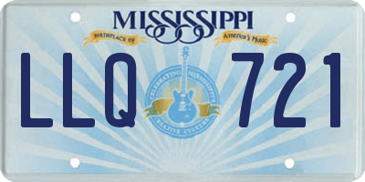 MS license plate LLQ721