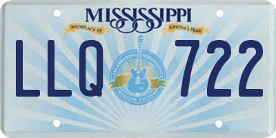 MS license plate LLQ722