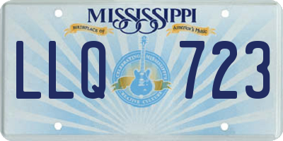 MS license plate LLQ723