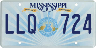 MS license plate LLQ724