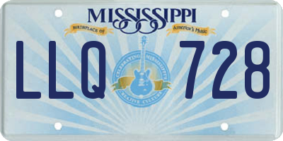 MS license plate LLQ728