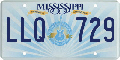 MS license plate LLQ729