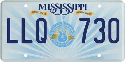 MS license plate LLQ730