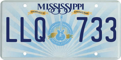 MS license plate LLQ733