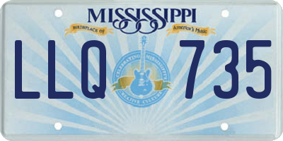 MS license plate LLQ735