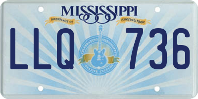 MS license plate LLQ736