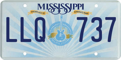 MS license plate LLQ737