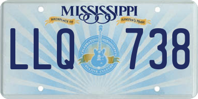 MS license plate LLQ738