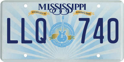 MS license plate LLQ740