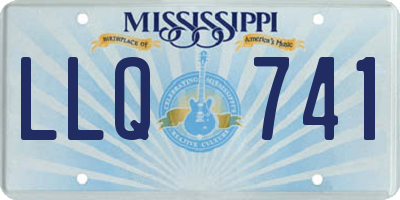 MS license plate LLQ741