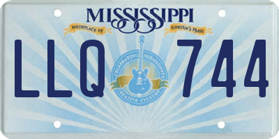 MS license plate LLQ744