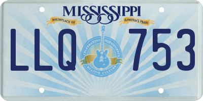 MS license plate LLQ753