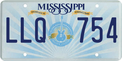 MS license plate LLQ754