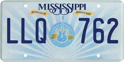 MS license plate LLQ762