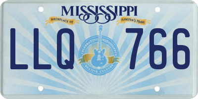 MS license plate LLQ766