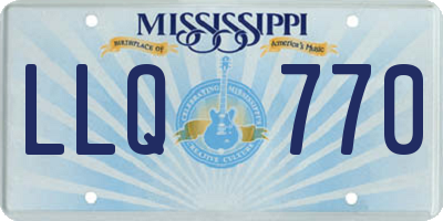 MS license plate LLQ770