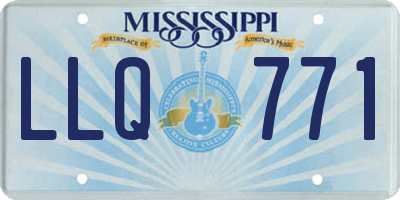 MS license plate LLQ771
