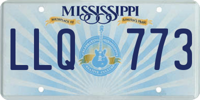 MS license plate LLQ773
