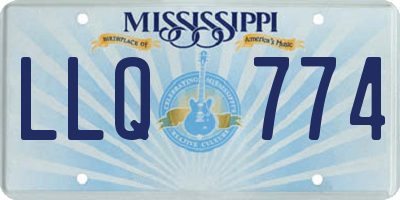 MS license plate LLQ774