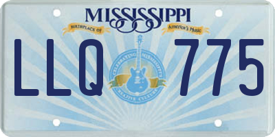 MS license plate LLQ775