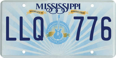 MS license plate LLQ776