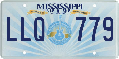 MS license plate LLQ779
