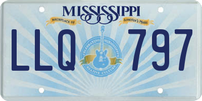 MS license plate LLQ797