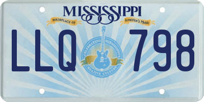 MS license plate LLQ798