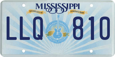 MS license plate LLQ810