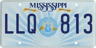 MS license plate LLQ813