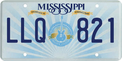 MS license plate LLQ821